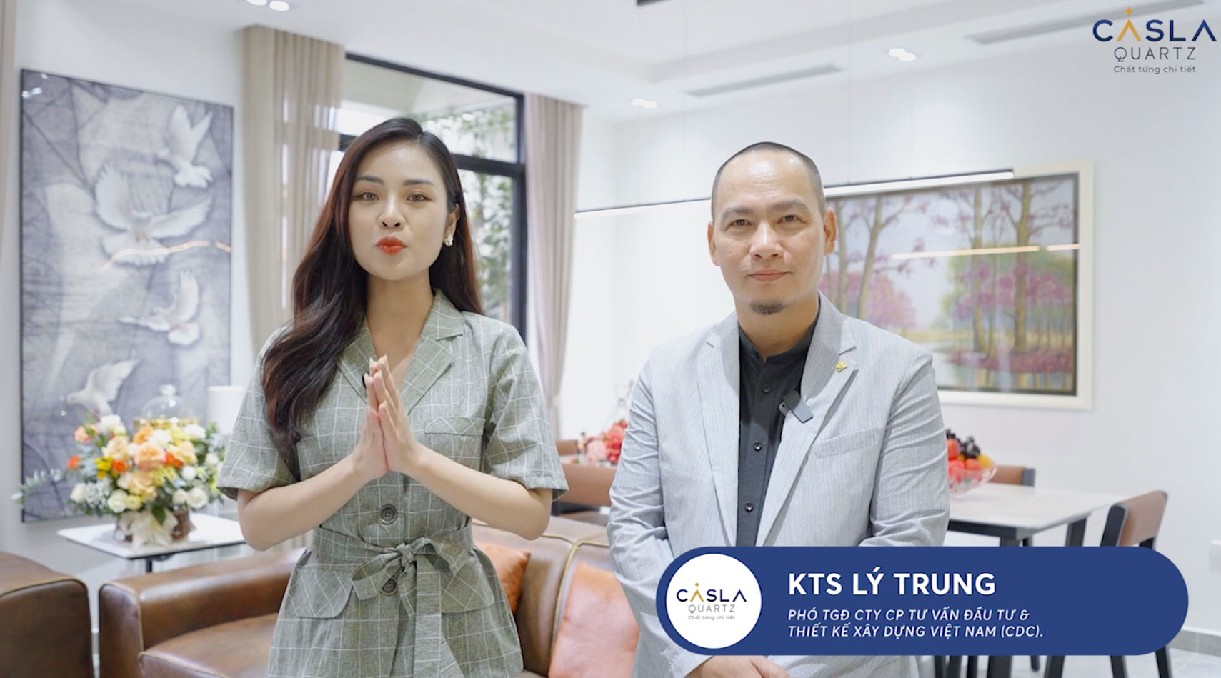 KTS. Lý Trung Tham quan nhà đẹp cùng Caslaquartz